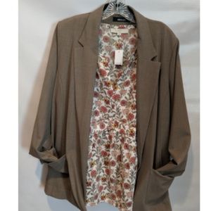NWT versatile tan blazer size 2x